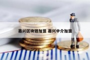 嘉兴区块链加盟 嘉兴中介加盟