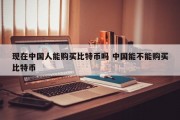 现在中国人能购买比特币吗 中国能不能购买比特币