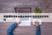 我国政府持有大量比特币吗 政府支持比特币吗